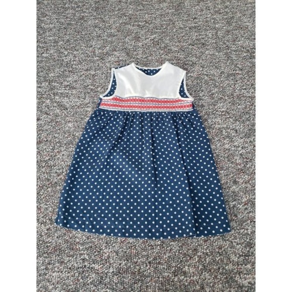 Vintage 60s/70s‎ Sears Girl's Polka Dot Summer Dress